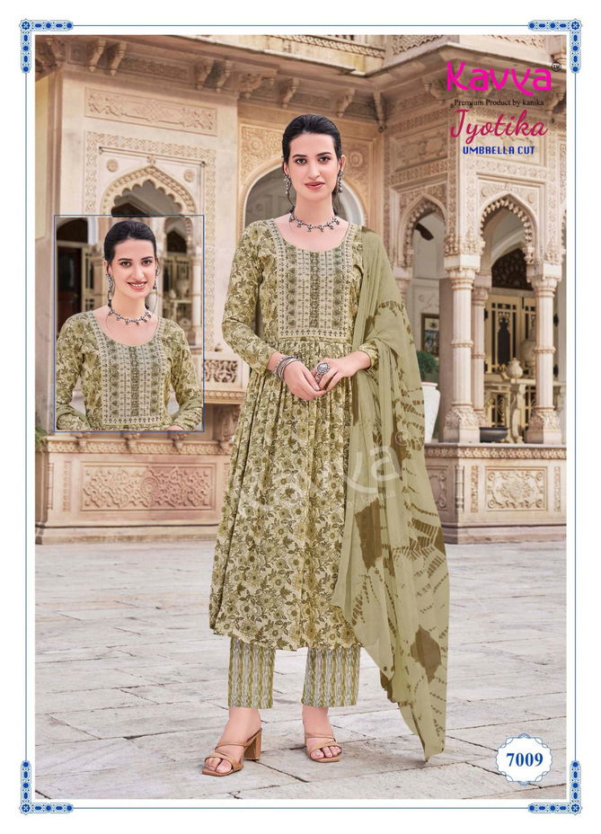 Jyotika Vol 7 By Kavya Capsule Foil Printed Kurti With Bottom Dupatta Wholesale Price In Surat